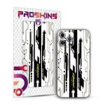 PROSKINS Cyber White 3D Textured Mobile Back Skin/Sticker Only for Oppo A57 4G