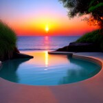 Love Creation A4 Size poster print for creative wall art- ocean-breeze-art-print-9137(Non Sticker)