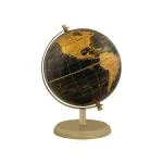 WINNER'S Prime Rotating Globe with Metal Arc & Round Stand | Educational Deatailed Globe for Kids, Students, Classroom | Antique Gift/Travel Decorative Showpiece/Home Office(Black Gold)(GP606BG)