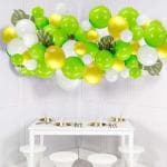 RG Accessories Green, White, Yellow Solid Balloon For Birthday Anniversary Party Decoration (Pack Of 50)