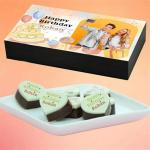 Ayatis Choco Birthday Chocolate Gift Box Personalized 12 Piece