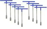 Inditrust 9Pcs Hex T-Socket Spanner Set 6mm to 14mm for Automobiles/Bike/Car Repair Tools Socket Set