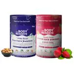 The Body Reserve Eye care Gummies With biotin hair Gummies Combo For Men Women Strawberry Flavourd Natural Sleep Aid for Muscle Recovery With Kids Growth Gummies, (30 Each, Pack of 2)