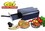 Mini Chef Electric Tandoor Electric Tandoor With Double Layer Non Stick Coated Tray, Food Warming Top Plate, Magic Cloth Free