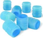Autoeon Tire Valve Stem Caps, 8PCS Glow in The Dark Tire Valve Caps Fluorescent Auto Tire Air Caps Cover Car Accessories Universal for Cars SUVs Motorcycles Bicycles
