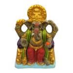 Shopmefast Multicolor Earthenware Ganesh Idol