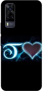 GOLDALPHA Black, Blue Plastic Back Cover For Vivo Y51A