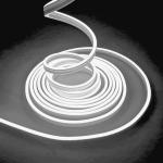 amiciVision Cool-White Neon LED Strip Light | 5m Long, Waterproof Decoration String Light with DC12V Adapter and Blinker