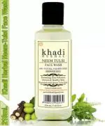 Khadi Herbal Neem Tulsi Face Wash For Rejuvenating Effect 210 ml (Pack Of 1)