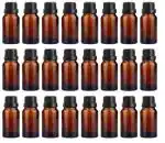 Mkd2 Rise Empty Amber Glass Bottles 100 ml (Set of 24) I Amber Bottles with Leak Proof Euro Dropper Black Cap. Ideal to Store Essential Oils, Fragrances, Medicines, DIY Perfumes, Homeopathy & Refillable