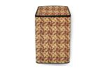 The Furnishing Tree Brown Trellis Pattern PVC Washing Machine Cover for Whirlpool 6.2 kg Fully-Automatic Top Loading Whitemagic Royal (57.1 x 56 cm)