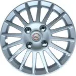 WolkomHome car Wheel Cap, Hub Cap Wheelcover Wheel Cover 17 inch Universal for All 17 inch Wheel Size Cars Multi Spike Silver Set of 4 pc Best car Accessories