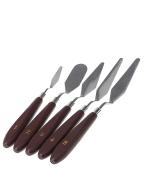 Pehrovin Ventures Artist Metal Palette/Painting Knife/Palette Knife (Set Of 5) For Knife Painting. Suitable With Oil, Acrylic,Fabric, And All Other Paints
