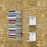 CraftVatika White Metal Invisible Wall Mount Bookshelves 16.51 x 15.24 cm (Pack of 2)