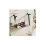 Riyan Luxiwood Holly Wall Mounted Study Table with Shelf and Storage Study Table Wall Mounted Desk (Medium, Beige)