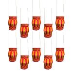 SPECIALYOU.IN Set of 10 Paper Diwali Hanging Kandeel for Diwali Decoration, Hanging Decorative Items for Home Decor