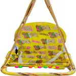 Maanit Baby swing for kids Adjustable Multicolor with Safety Belt small used to indoor-outdoor Baby swing (Yellow)