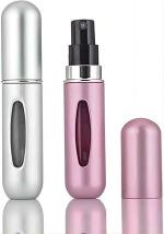 WILLGO Portable Mini Refillable Perfume Atomizer Bottle Refillable Spray, Atomizer Perfume Bottle, Scent Pump Case, Perfume Atomizer Refillable Travel (5 ML) (PACK OF 2, MULTI COLOR)