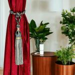 Amit Creations Curtain Tieback Tassels | Grey Decorative Tieback Curtain Tassel | Curtain Tie Rope for Home & Office Decoration |Pack of 2 Pieces | Windows Curtain Accessories.