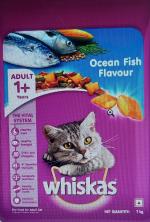 Whiskas Adult (+1 year) Dry Cat Food Food, Ocean Fish Flavour, 7kg Pack