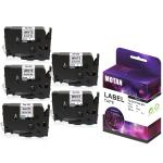 HAIDERY HARDWARE AUTM Motan Multicolor P Touch Compatible for Tz-251 Tze251 Label Tape Work with Brother PT-P750W PT-D600VP PT-P700 PT 2700 PT-P750WVP PT-D600 (24mm x 8m) (26.2 ft) ( Pack of 5)