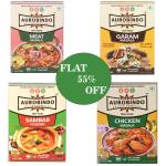 ABS AUROBINDO SPICES COMPANY Chicken+Garam+Meat+Sambar Powder (Combo Offer)