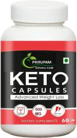 Prirupam Keto Weight Management Supplement 500 MG Coffee, Garcinia Cambogia 60 Capsule (Pack of 1)