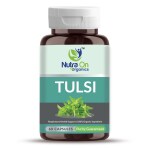 Nutra On Organics | Tulsi Capsules | Lung Support | Respiratory Health Support | Antioxidant Rich | Natural Immunity Support | Certified Organic & Ayurvedic - 500 mg (60 Vegan Capsule) for Men & Women