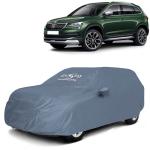 Kingsway Dust Proof Car Body Cover with Mirror Pockets for Skoda Karoq 2020 Onwards Model, Color : Grey Matty