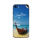 GADGETSWRAP Printed Vinyl Skin Sticker for Apple iPhone SE (2020) - Thailand Beach Shore Boat