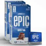 Manforce Epic Desire Super Thin Premium Condom for Men ( Chocolate Flavour ) 10 Pcs x Pack of 2