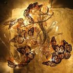 My Party Suppliers Warm White Battery Operated Festival Decoration Butterfly String Fairy Light