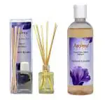 Aroma Galaxy Kashmiri Lavender Scented Reed Diffuser Oil with Refill Bottle 230 ml