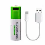 KP ORIGINAL BATTERY Rechargeable AA Batteries 1.5V 2600mWh USB Lithium ion Rechargeable AA Battery with USB Type C Charging Cable no charger required, Pack of 1