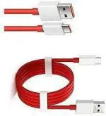 maxxcen Type C 6 A 1 m 6A USB TYPE C SUPER FAST/A18/DASH/VOOC DATA CABLE ONLY (Compatible with ALL C TYPE MOBILE PHONE CHARGER CABLE, Red, One Cable)