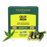 VAHDAM, Organic Giloy Neem Detox Green Tea Bags (15 TBs) | 100% Whole Leaf Green Tea for Weight Loss & Immunity | Detox Tea with HIGH ANTIOXIDANTS