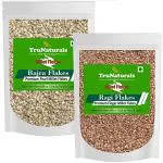 TruNaturals Ragi & Bajra Flakes Poha Combo 900g x 2 | Ragi Flakes & Bajra Flakes for Breakfast Sugar Free | Millet Flakes Poha Combo Offer | Pearl & Finger Millet Pohas Organic, Minimally processed, Gluten Free