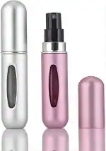 Kayru Portable Mini Refillable Perfume Atomizer Bottle Refillable Spray, Atomizer Perfume Bottle, Scent Pump Case, Perfume Atomizer Refillable Travel (5 ML) (PACK OF 2, MULTI COLOR)