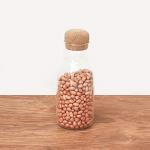 Femora Bottle Container Borosilicate Glass Bottle with Cork Jars & Container - 500 ml/gm