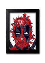Blue Nexus Deadly Deadpool Wall Poster with Wall Frame Room Art Painting Collection A4 size 10x13