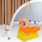 NHR !!! Launch Offer !!! NHR 6 to 18 Months Baby Chair, Baby Feeding Chair, Baby high Chair, Baby high Chair, Car Seat with 3 Level Table Adjustment and 4 Point Safety Harness (Orange)