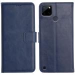 Orosky Realme C21Y Flip Cover Case | 360 Protection | Inbuilt Stand & Pockets | Wallet Style Leather Flip Back Cover Case for Realme C21Y (Blue)