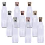 Kuber Industries Water Bottle | Plastic Water Bottles | Refrigerator Water Bottles | Fridge Water Bottles | Drinking Water Bottle | 1 LTR Water Bottle | Set of 9 | Transparent