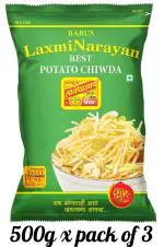 BABUS Laxminarayan Potato Chiwda 1.5kg ( 500g * pack of 3 )