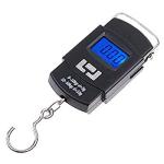 ShopiMoz Portable Hook Type Digital LED Screen Luggage Weighing Scale (Black, 50 kg/110 Lb)