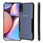 ANKIRANT Samsung Galaxy M20 Transparent Black Bumper Plastic Hybrid Crystal Clear Camera Protect Airbag Design All Side 360 Degree Protection Back Case Cover