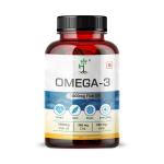 Humming Herbs Omega-3 Fish Oil 1000MG - Boost Your Heart, Joints Health, Brain & Immunity - 90 Cap