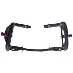 BIGBIRD Heavy Metal Quality Armour Leg Guard Compatible for Jawa, 42.Jawa,Perak,Yezdi Roadster Black