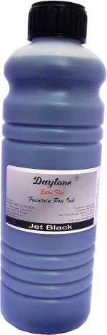 Daytone Extra Fine Fountain Pen Ink Jet Black 500 Ml. Pack of 2