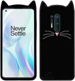 AmericHome Oneplus 8 Pro, IN2023, IN2020, IN2021, IN2025 Black Rubber Shock Proof Mobile Back Cover